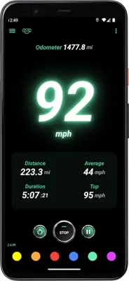 GPS Speedometer android App screenshot 1